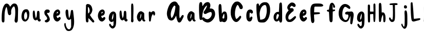 Mousey Regular font