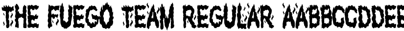 The Fuego Team Regular font