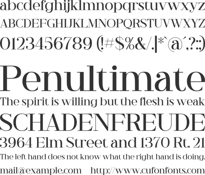 Riley Frost font preview