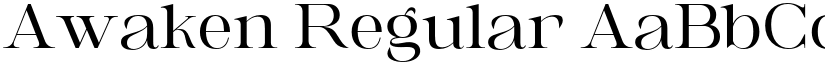 Awaken Regular font