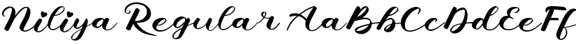 Niliya Regular font