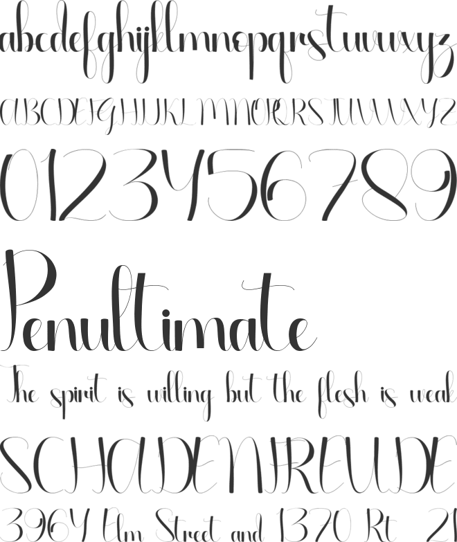 Ageitha font preview