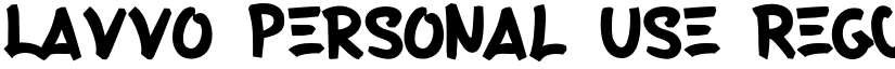 Lavvo Personal Use Regular font