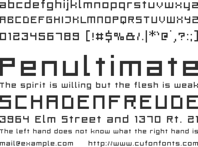 Rittswood Profile font preview