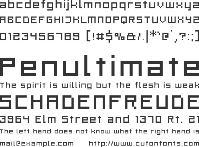 Rittswood Profile font preview