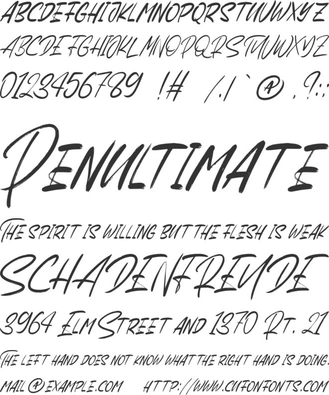 Lemburg font preview