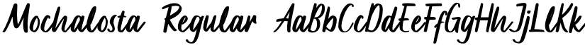 Mochalosta Regular font