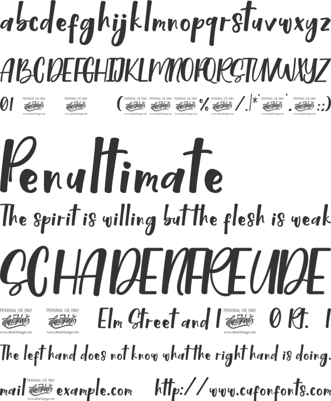 Lovely Sweetie font preview