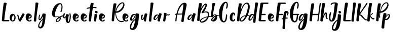 Lovely Sweetie Regular font