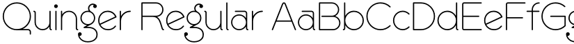 Quinger Regular font