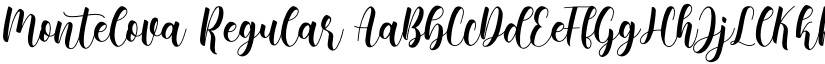 Montelova Regular font