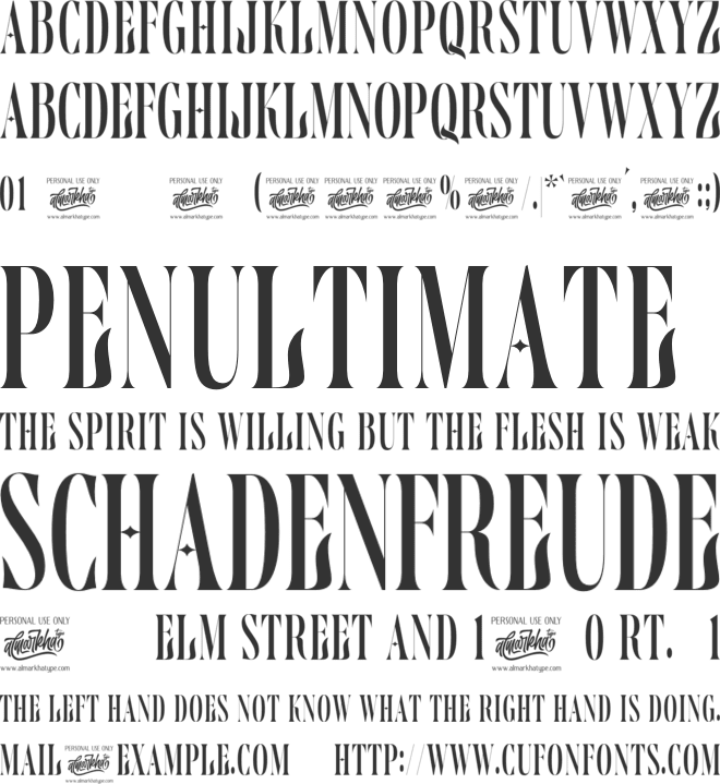 Delamoore font preview