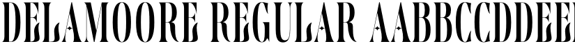 Delamoore Regular font