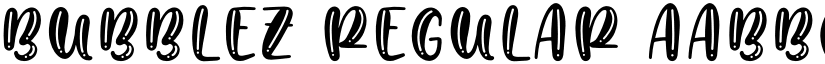 Bubblez Regular font