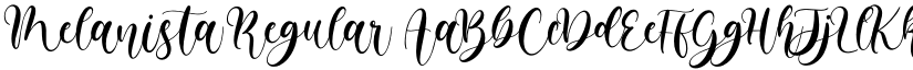 Melanista Regular font
