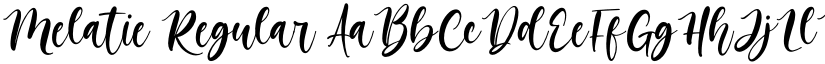 Melatie Regular font