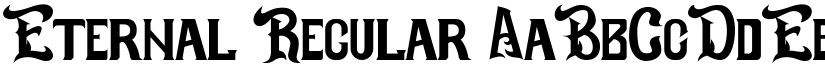 Eternal Regular font