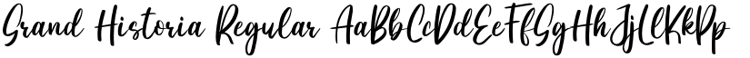 Grand Historia Regular font