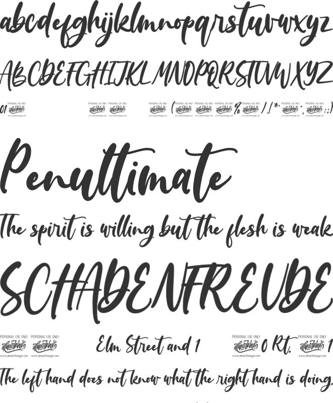 Wondiletta font preview