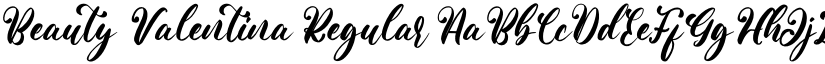 Beauty Valentina Regular font
