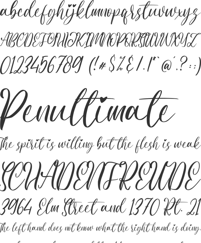 Meliska font preview
