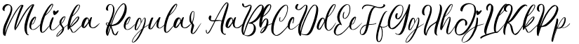 Meliska Regular font