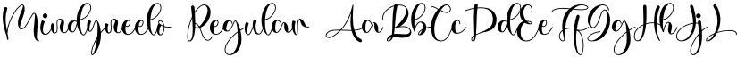 Mindyneelo Regular font