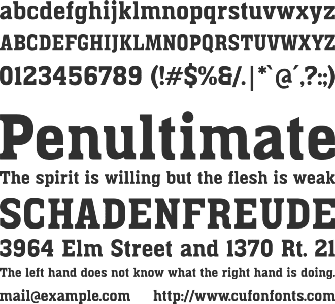 Wigners Friend font preview