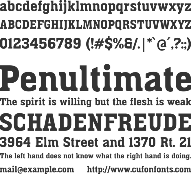 Wigners Friend font preview