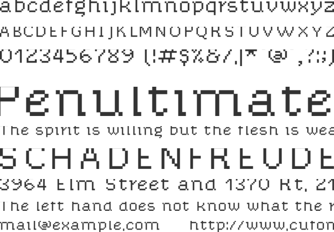 Chixat 8 font preview