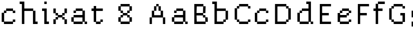 chixat 8 font