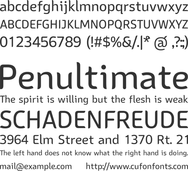 Sans Mateo font preview