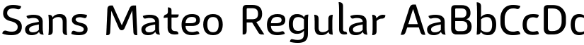 Sans Mateo Regular font