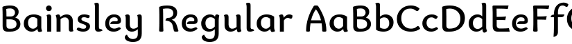 Bainsley Regular font
