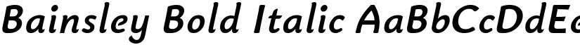 Bainsley Bold Italic font