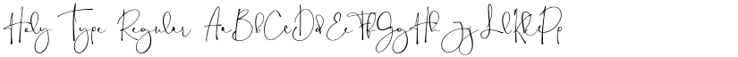 Holy Type Regular font