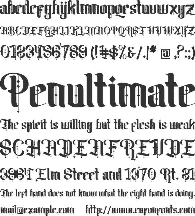 Biqabygoku font preview