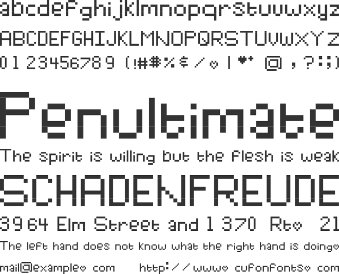 Tara font preview