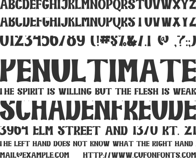 DRAGON KIDS font preview