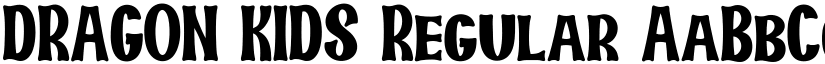 DRAGON KIDS Regular font
