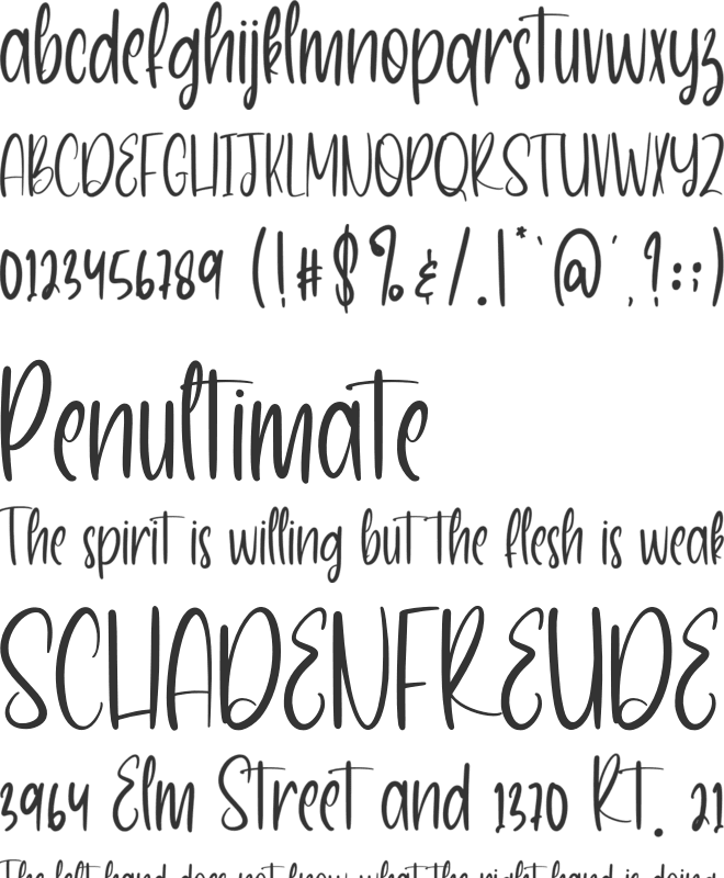Aston Sofianty font preview