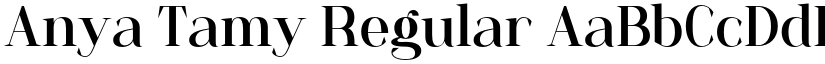Anya Tamy Regular font