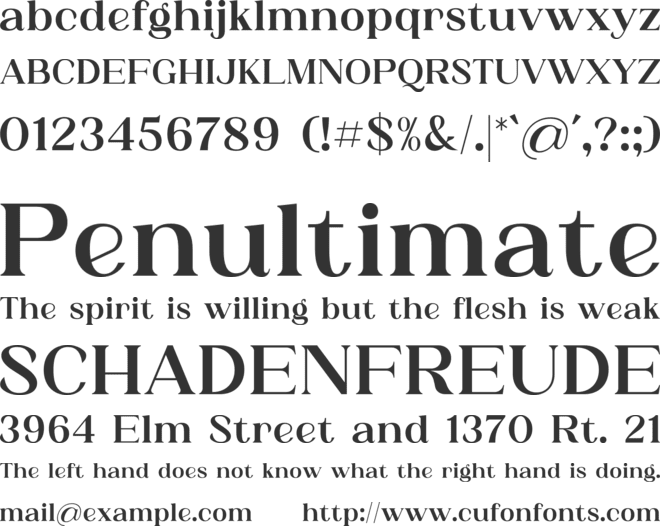 Adibafih font preview