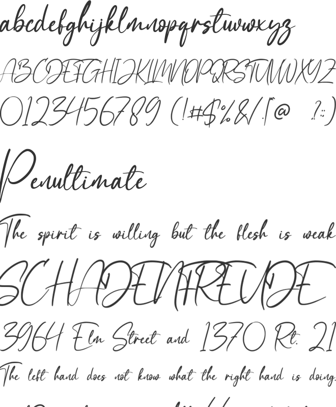 Sandy Lailyatir font preview