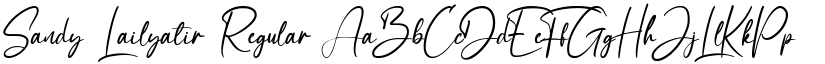 Sandy Lailyatir Regular font