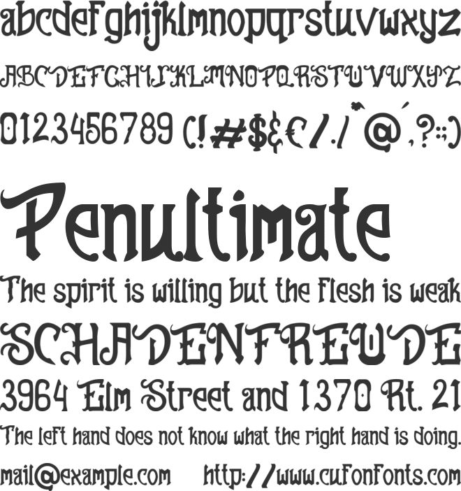 Sundarta font preview