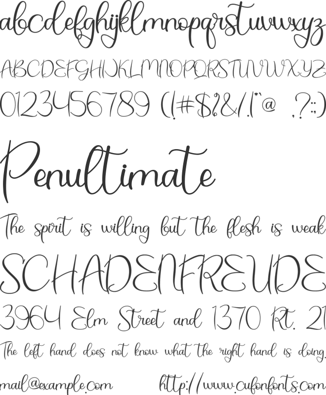 Christmas Bell  - Person font preview