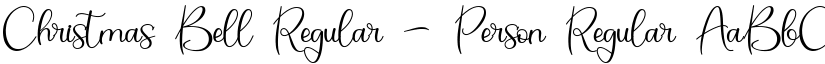 Christmas Bell Regular - Person Regular font
