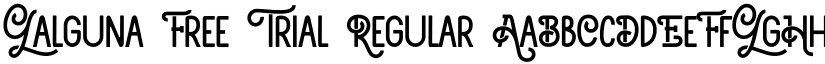 Galguna Free Trial Regular font
