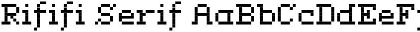 Rififi Serif font